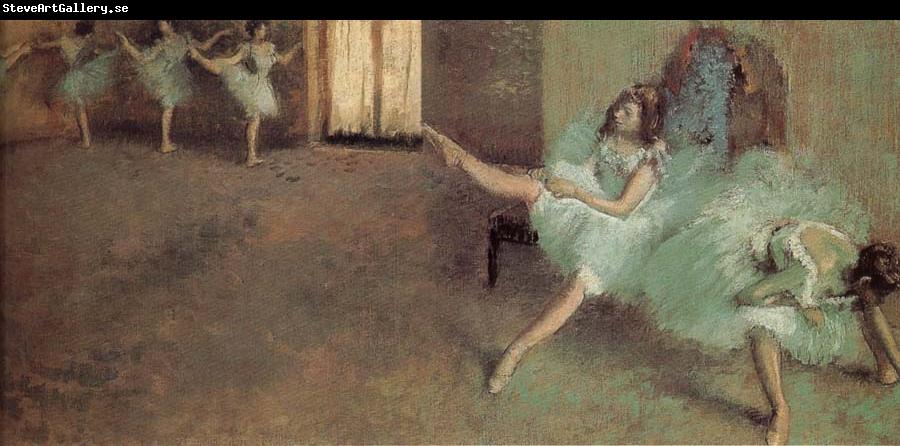 Edgar Degas Before the performance